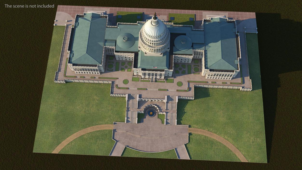 3D model United States Capitol Building