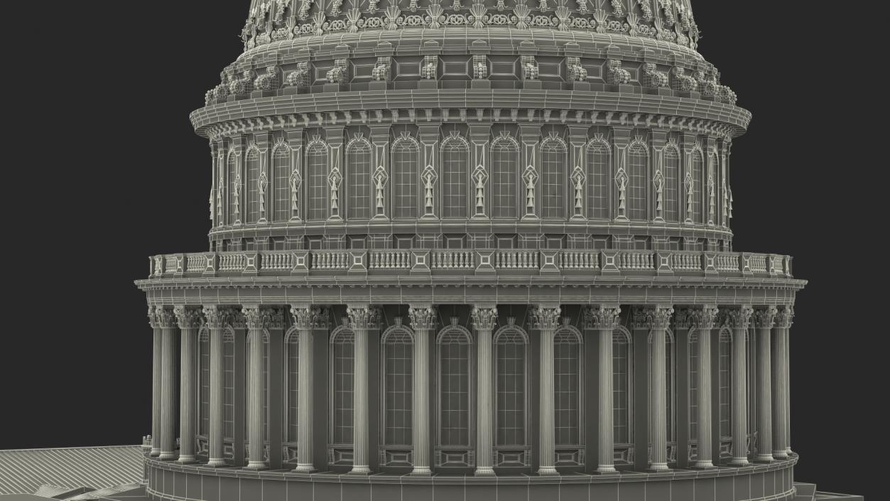 3D model United States Capitol Building