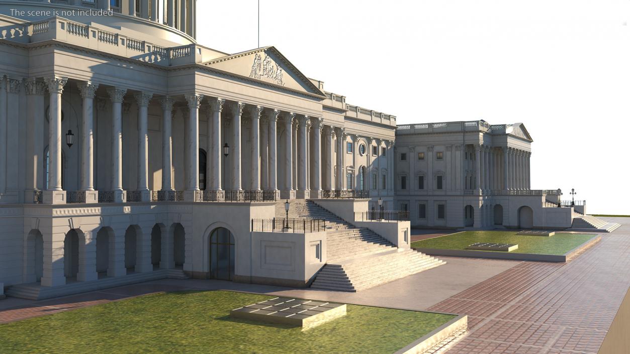 3D model United States Capitol Building