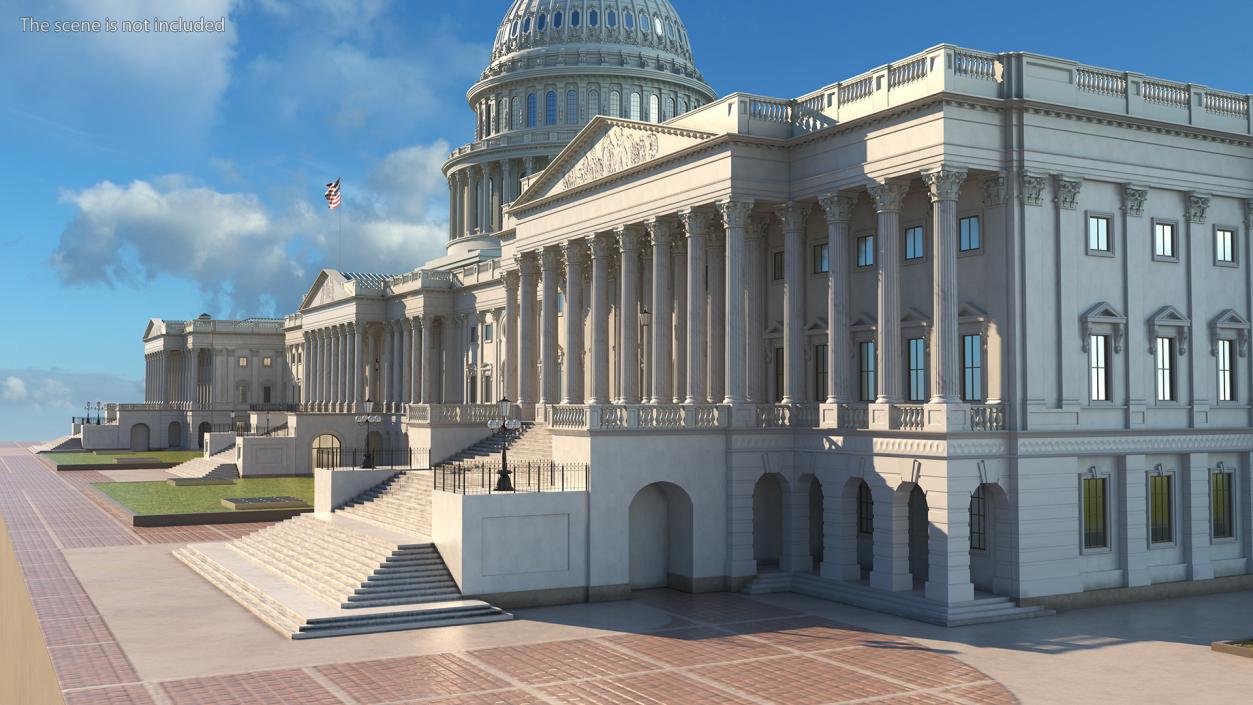 3D model United States Capitol Building