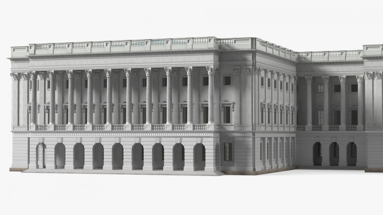 3D model United States Capitol Building