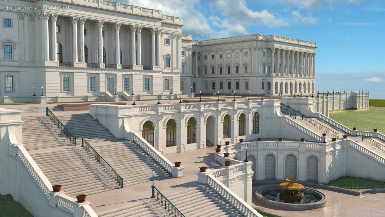 3D model United States Capitol Building