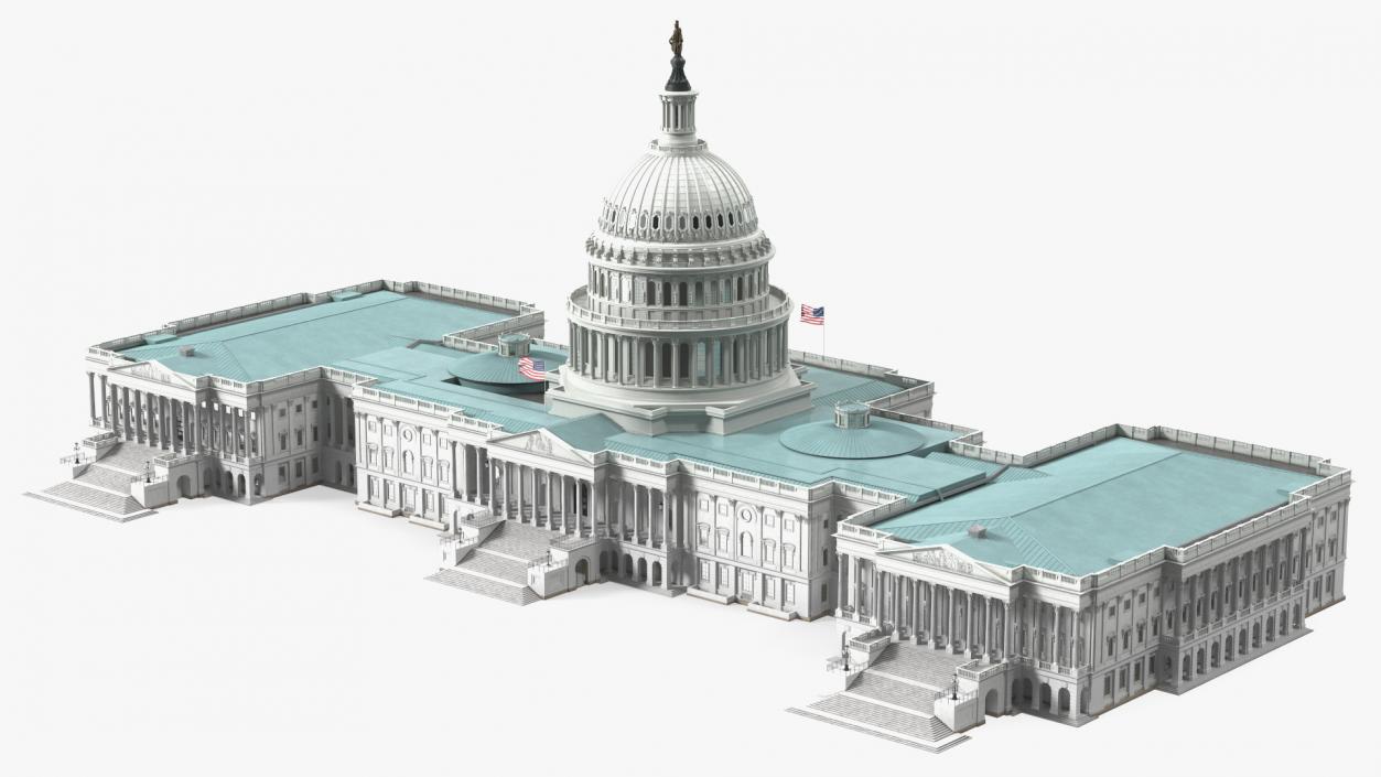 3D model United States Capitol Building