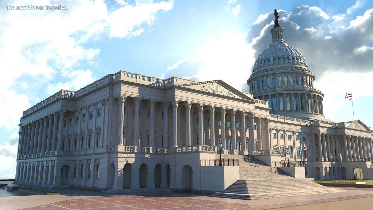 3D model United States Capitol Building