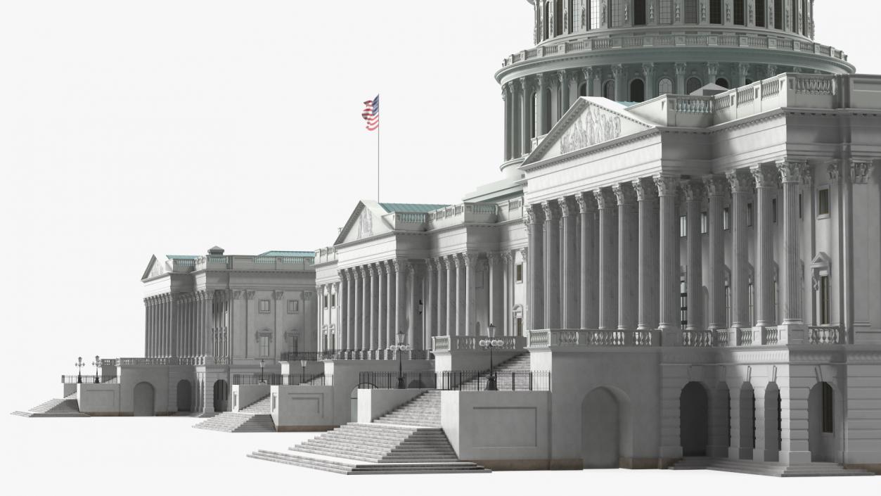 3D model United States Capitol Building