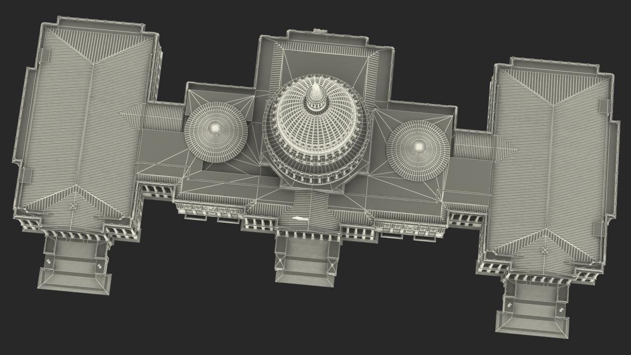 3D model United States Capitol Building