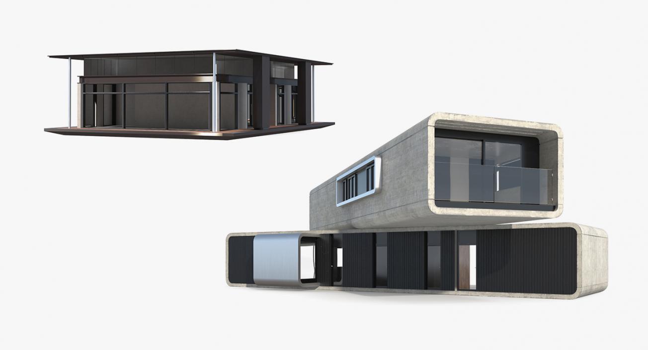 Modern Houses Collection 3D model