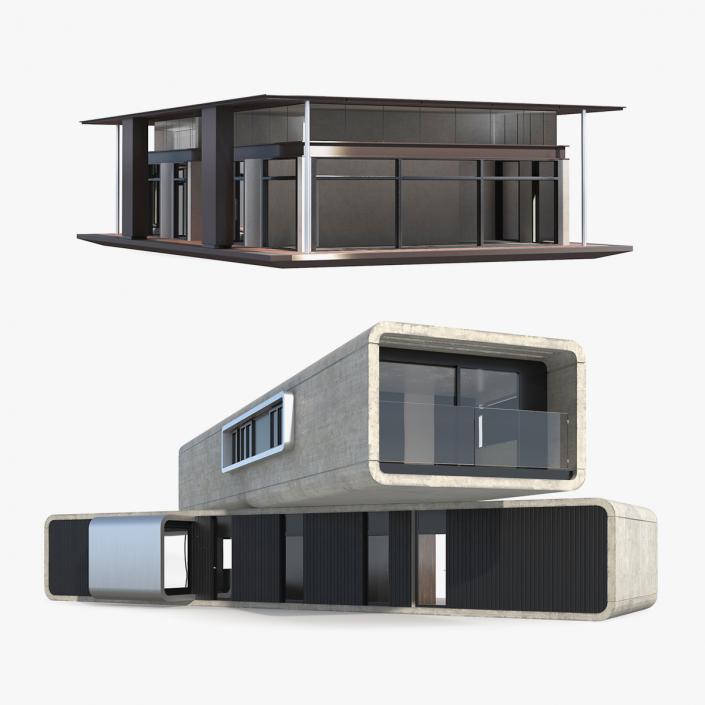 Modern Houses Collection 3D model