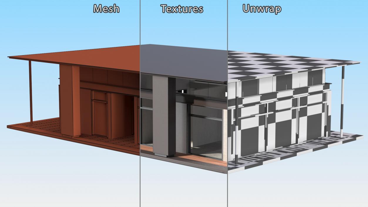 Modern Houses Collection 3D model