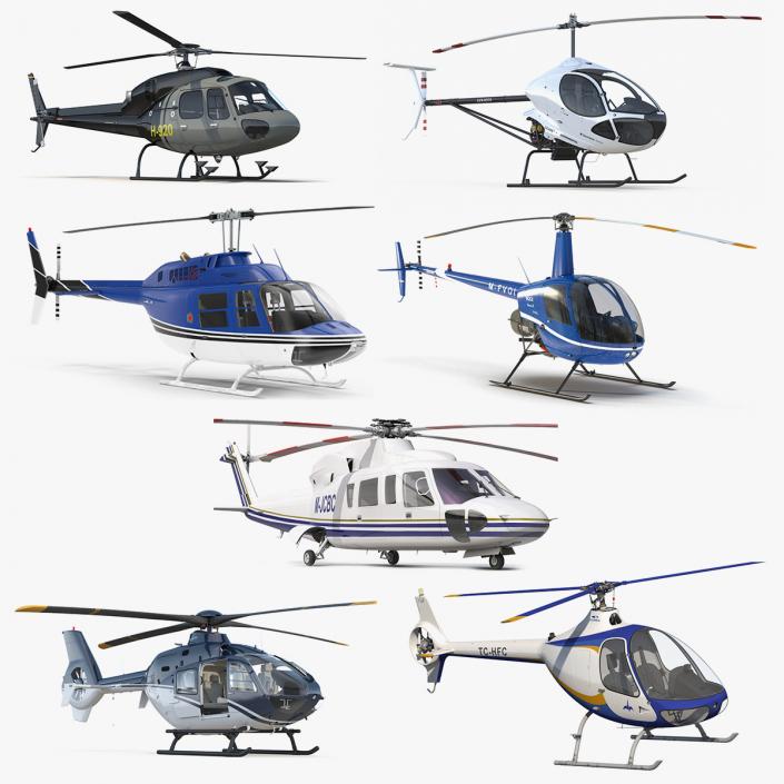 Private Helicopters Collection 5 3D