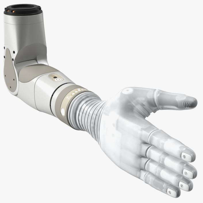 Bionic Arm with Elbow Deka Rigged for Maya 3D