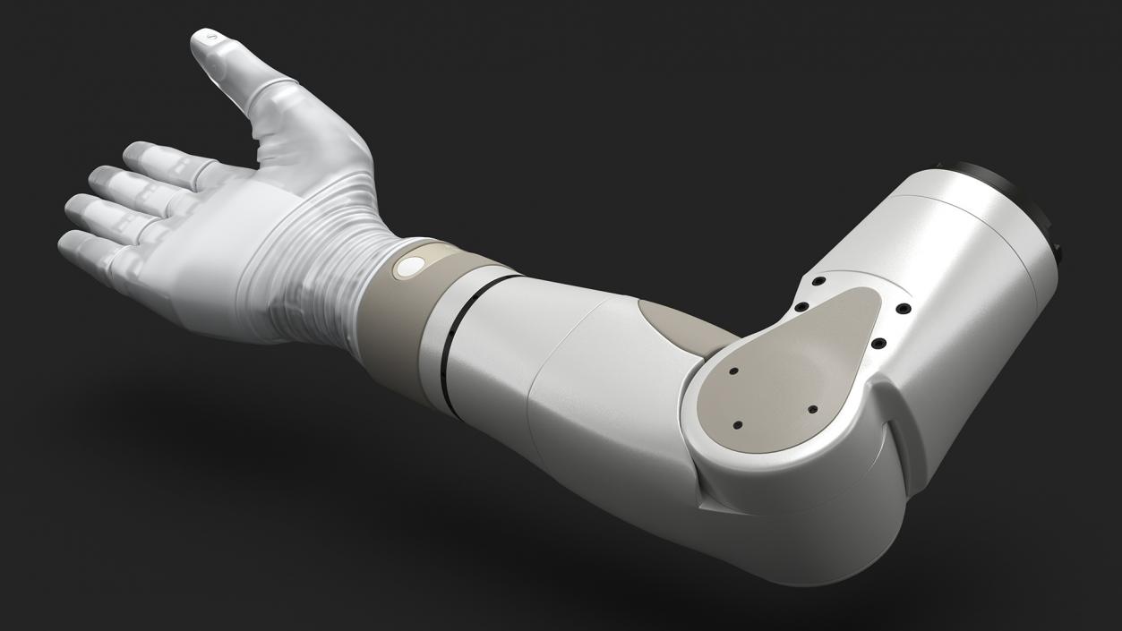 Bionic Arm with Elbow Deka Rigged for Maya 3D