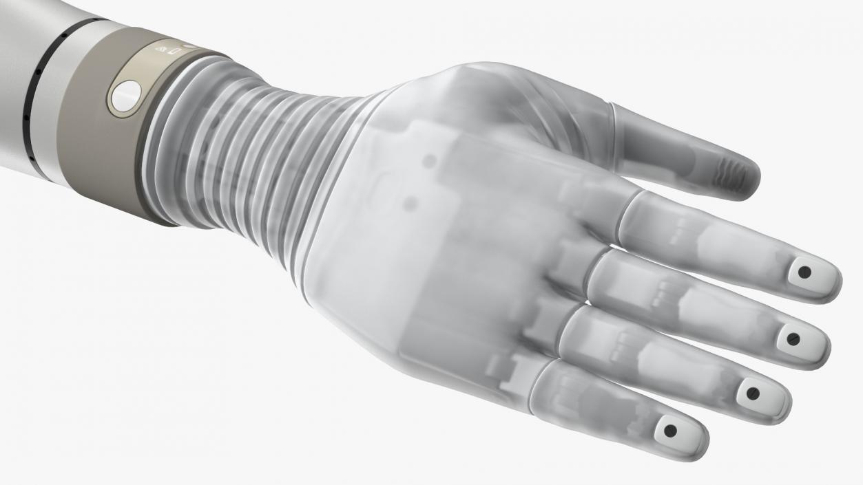 Bionic Arm with Elbow Deka Rigged for Maya 3D