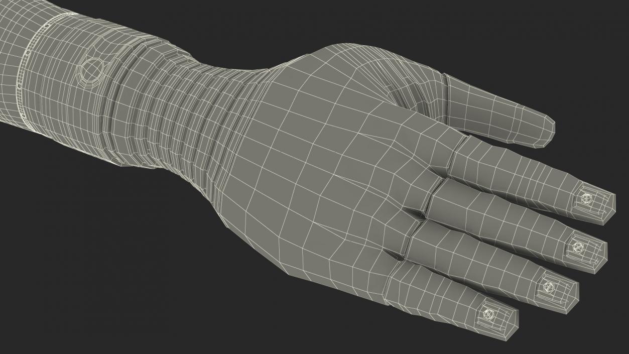 Bionic Arm with Elbow Deka Rigged for Maya 3D