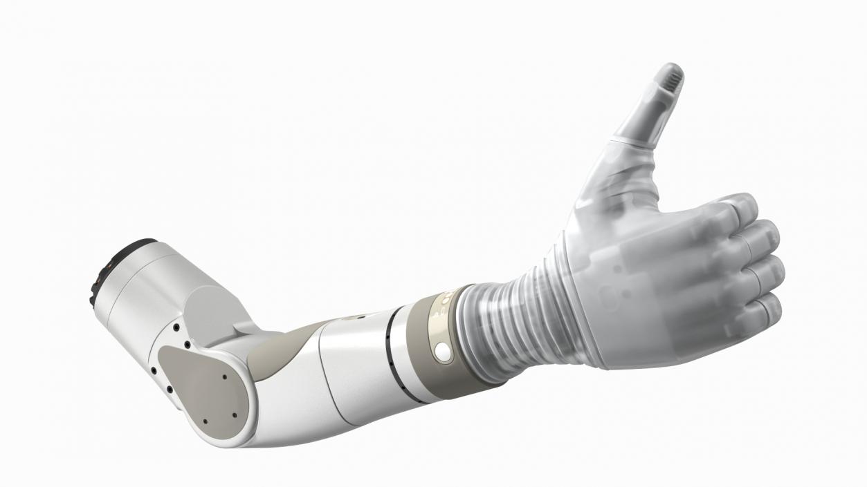 Bionic Arm with Elbow Deka Rigged for Maya 3D