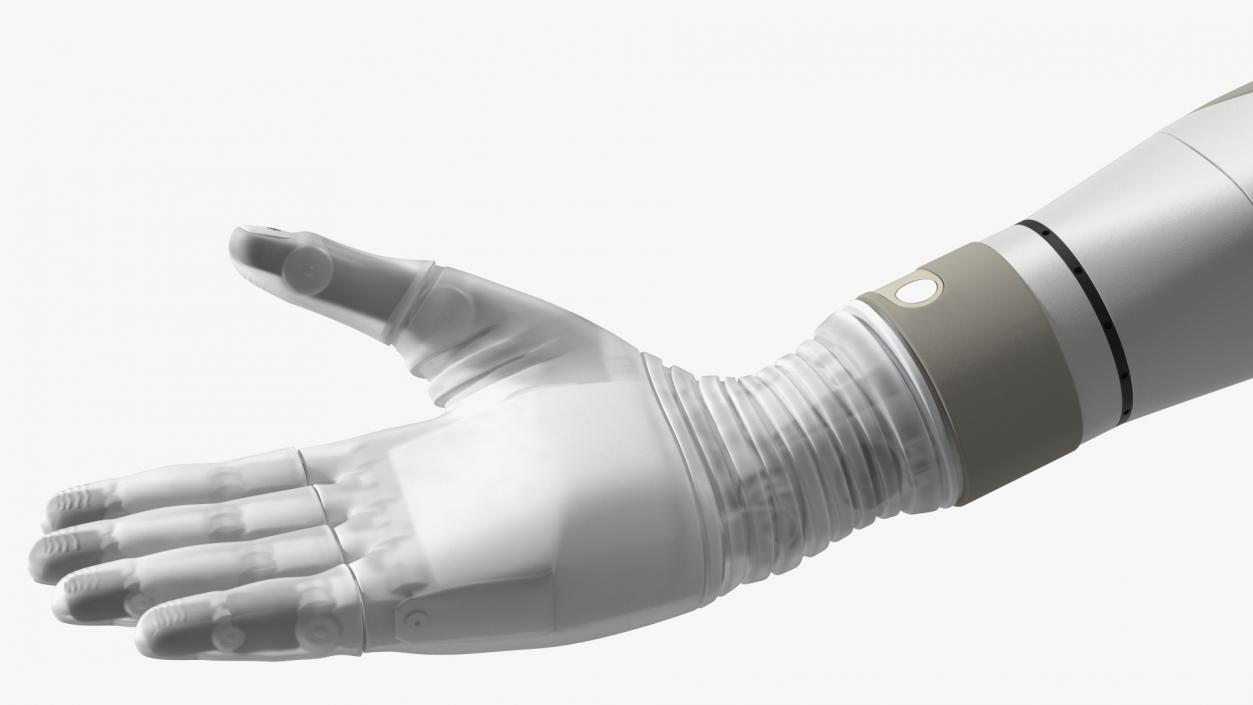 Bionic Arm with Elbow Deka Rigged for Maya 3D