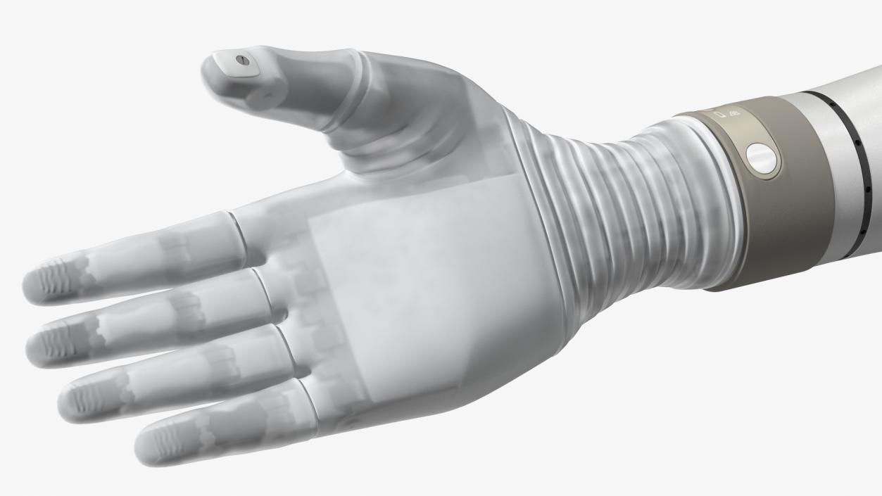 Bionic Arm with Elbow Deka Rigged for Maya 3D