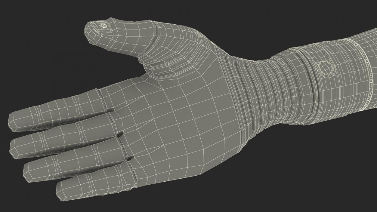 Bionic Arm with Elbow Deka Rigged for Maya 3D