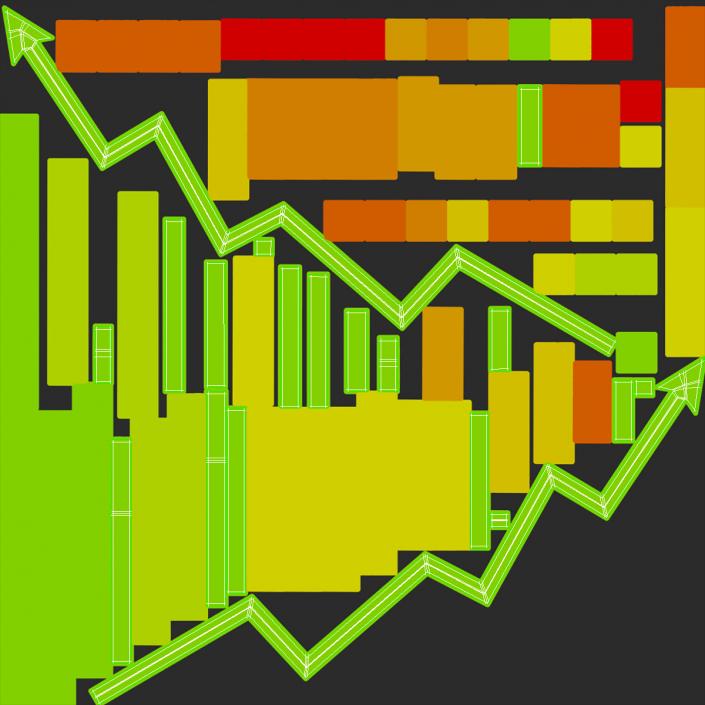 Arrow Graph Up 3D model