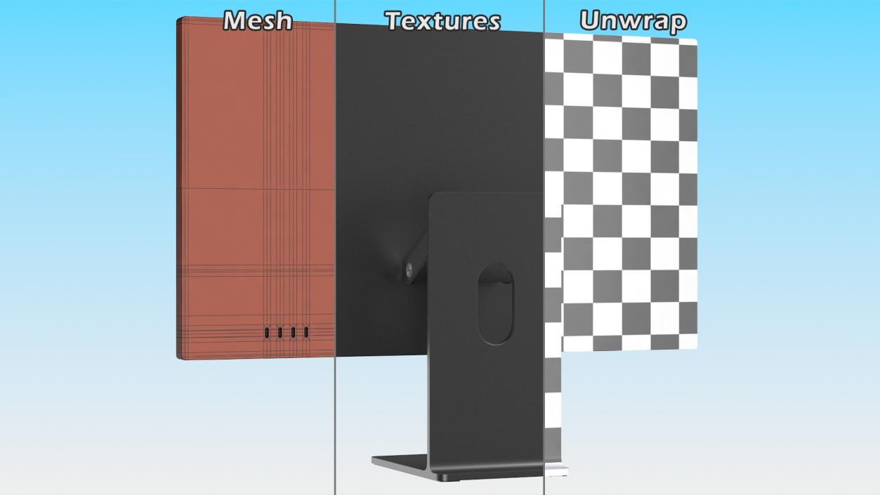 3D Display Tilt and Height Stand Off model