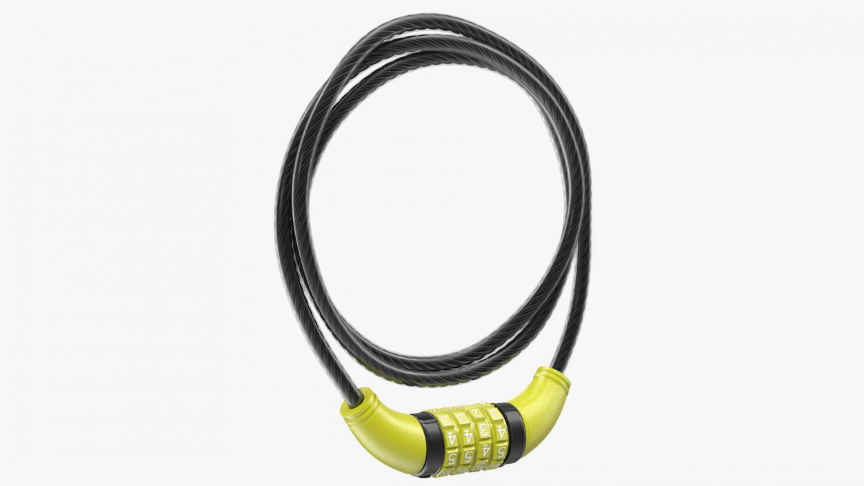 Combo Cable Bicycle Lock 3D model