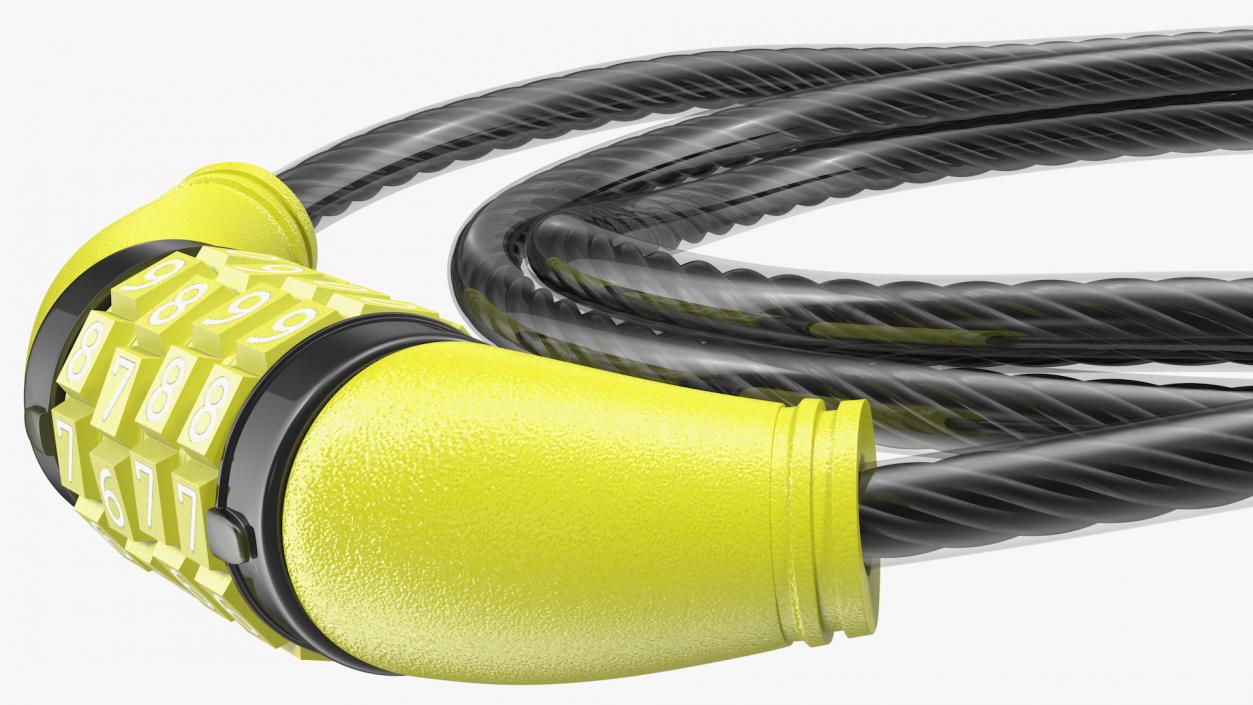 Combo Cable Bicycle Lock 3D model