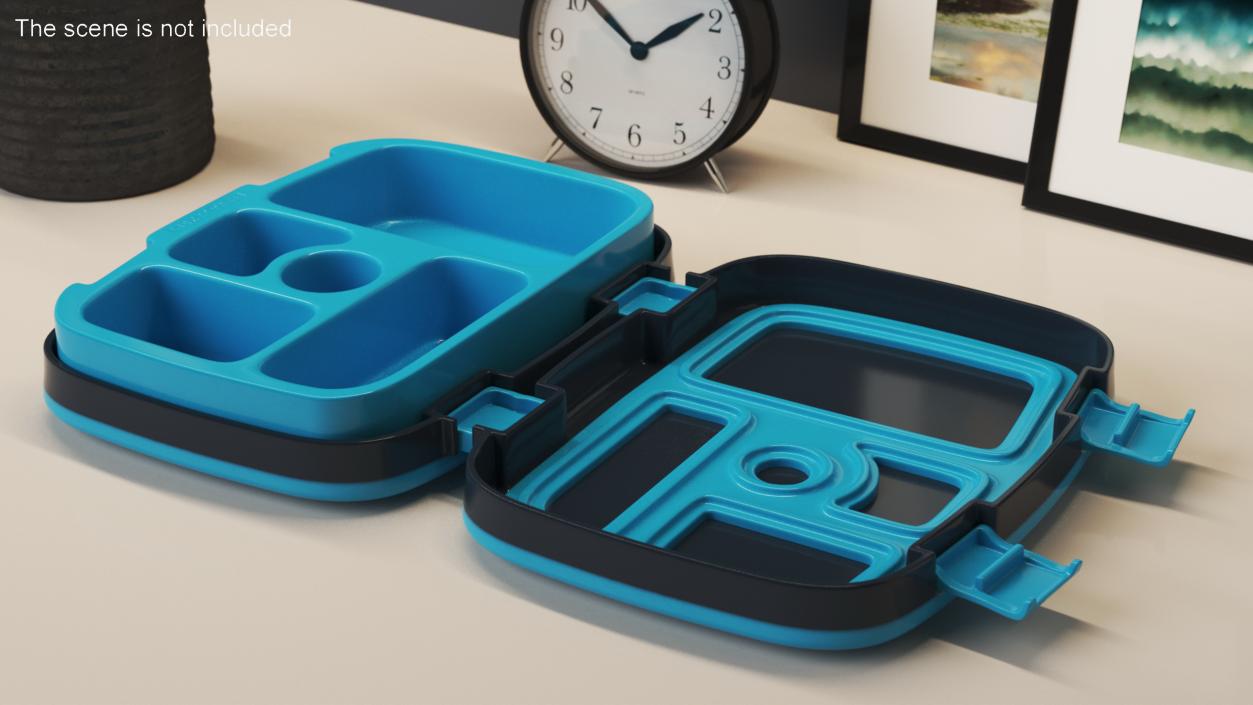 3D model Bentgo Lunch Box for Kids Open Blue