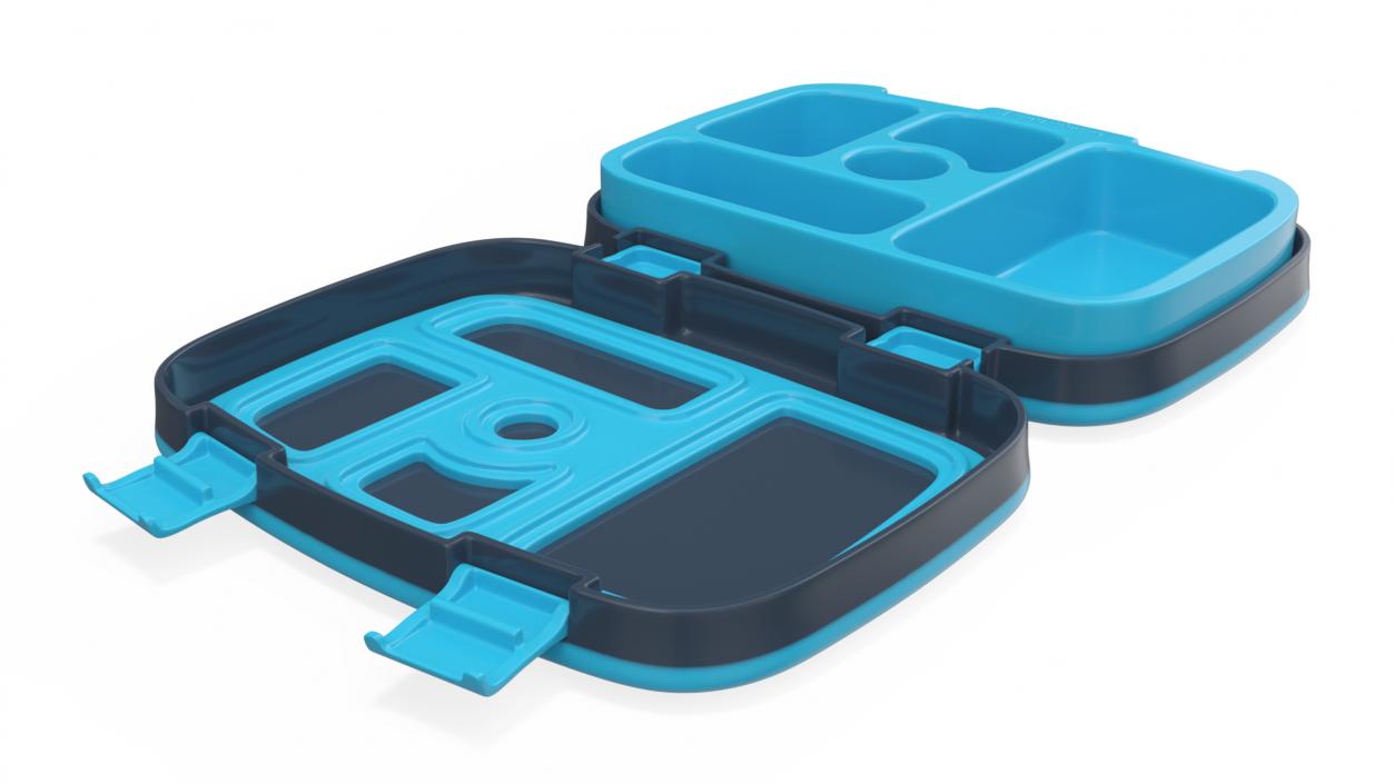 3D model Bentgo Lunch Box for Kids Open Blue