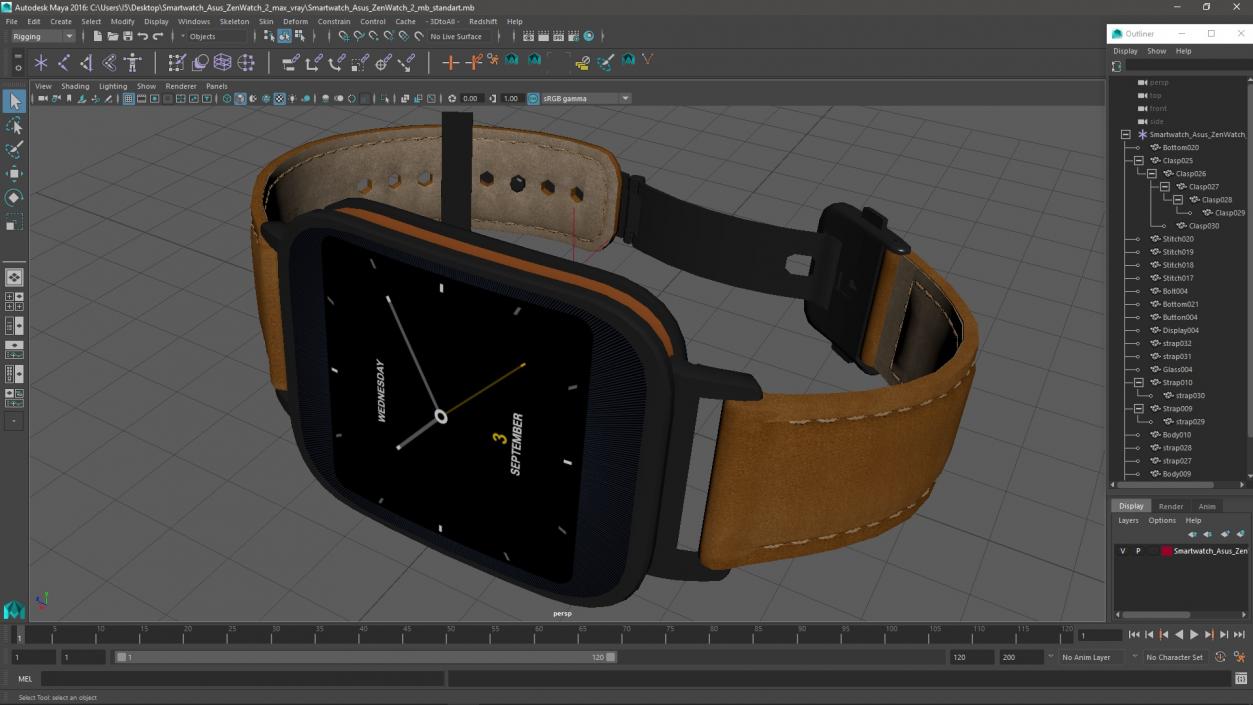 3D Smartwatch Asus ZenWatch 3