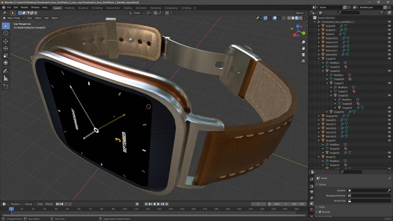 3D Smartwatch Asus ZenWatch 3