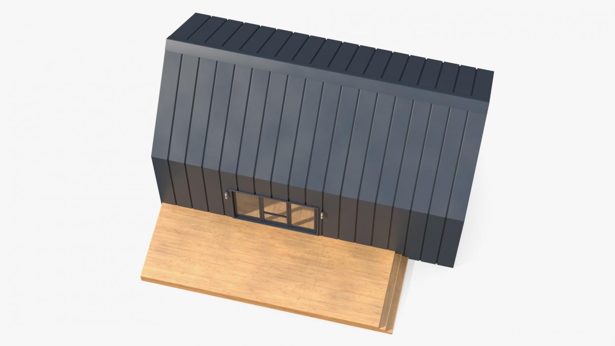 3D Modern Style Barn House model