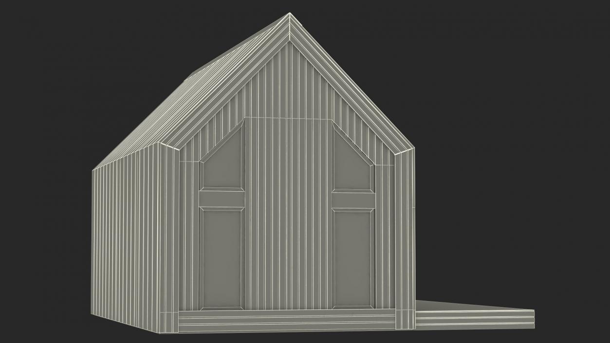 3D Modern Style Barn House model