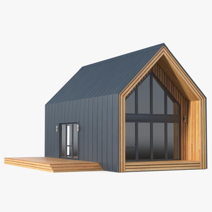 3D Modern Style Barn House model