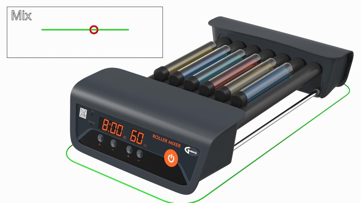 3D Glassco Laboratory Tube Roller Mixer Rigged model
