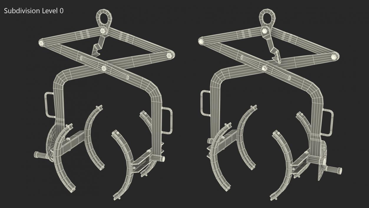 Crane Mounted Drum Lifter and Rotator 3D