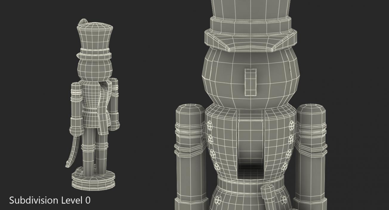 Wooden Nutcracker 3D