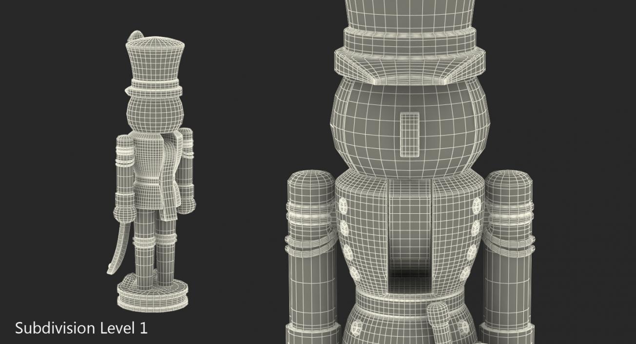 Wooden Nutcracker 3D