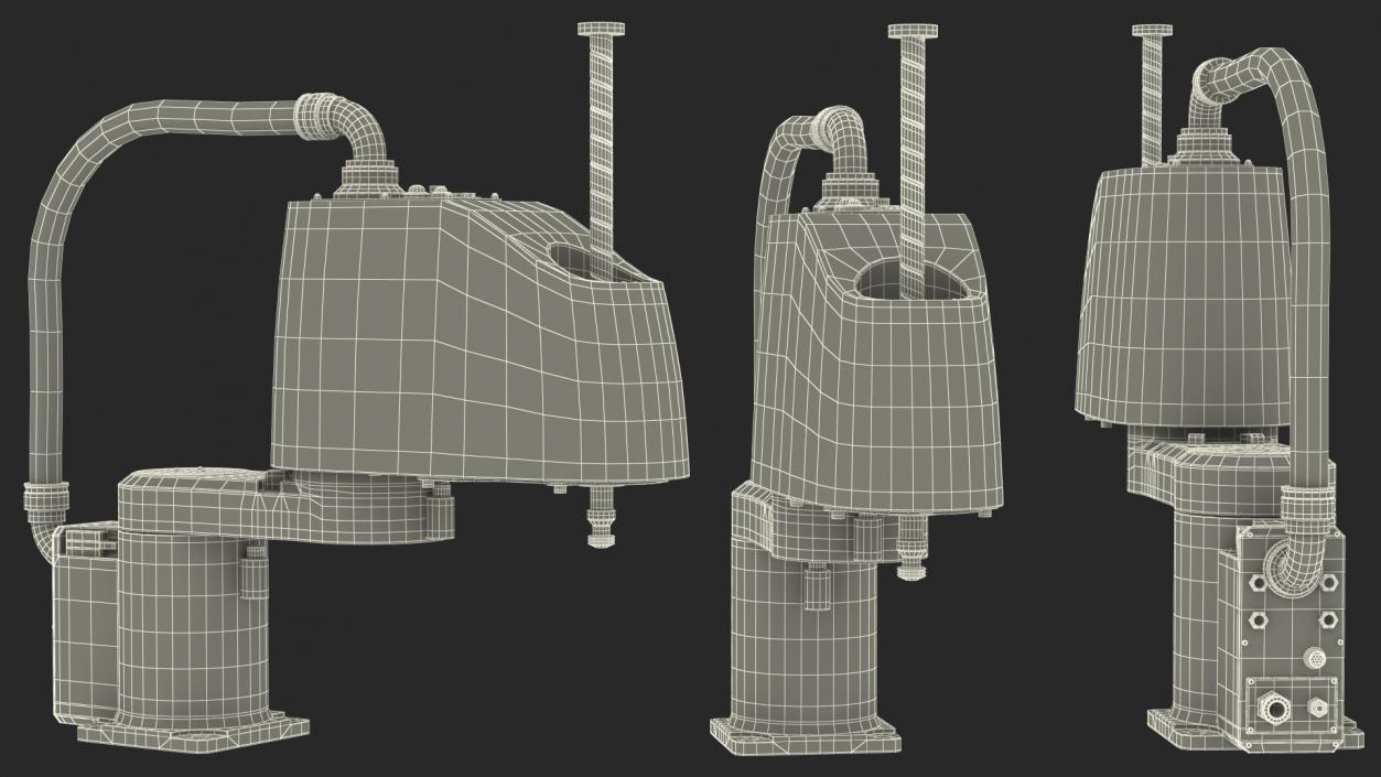 3D ABB IRB 910SC Industrial Robot Arm Rigged