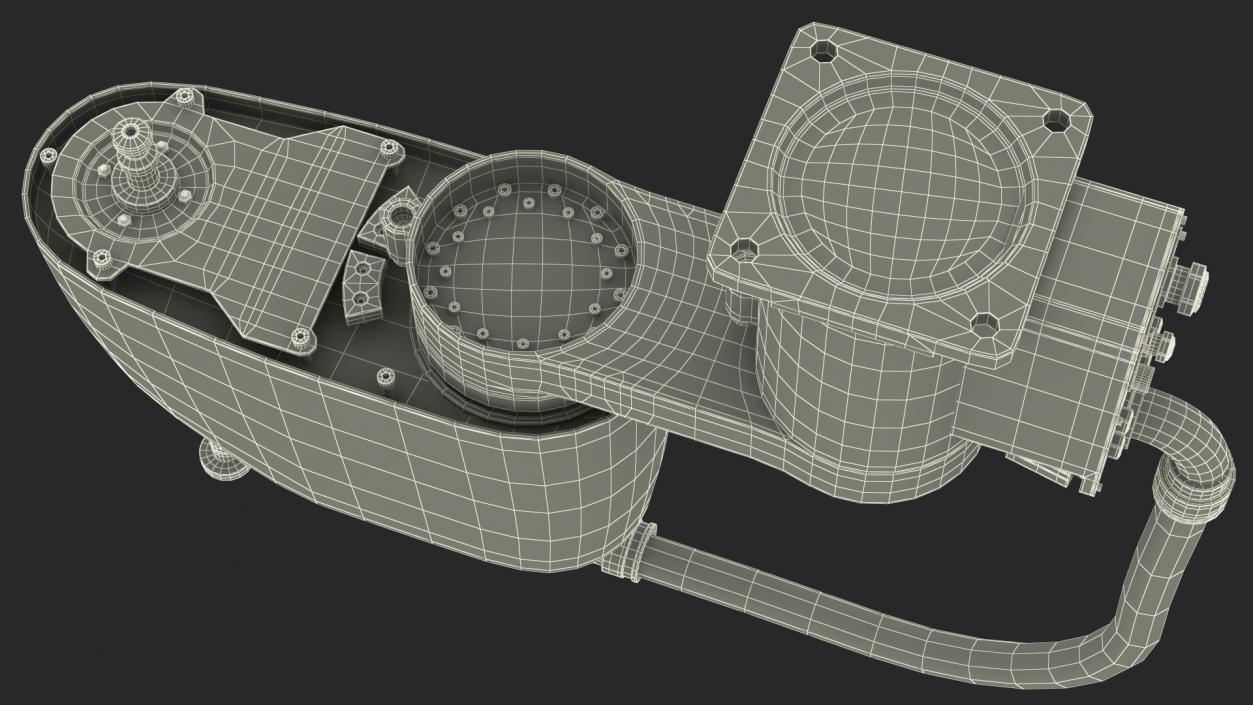 3D ABB IRB 910SC Industrial Robot Arm Rigged