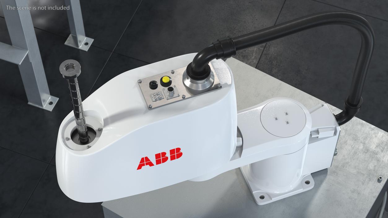 3D ABB IRB 910SC Industrial Robot Arm Rigged