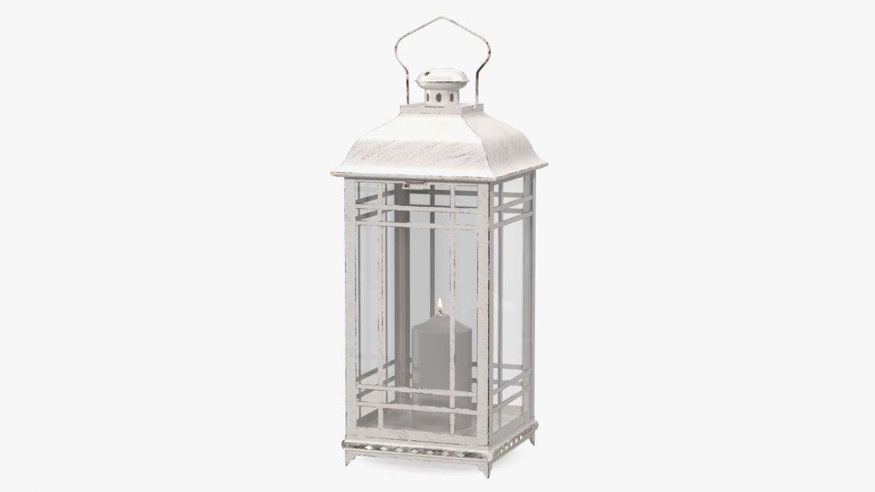 Lantern With Candle 3D model