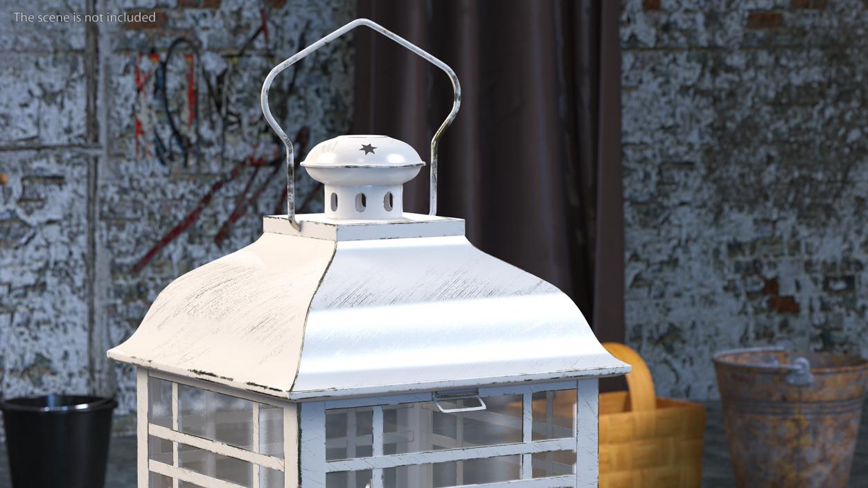 Lantern With Candle 3D model