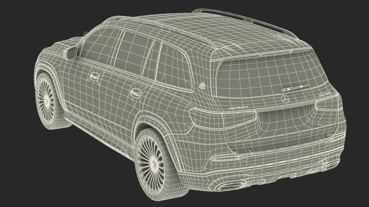 Maybach GLS 600 Red 3D model