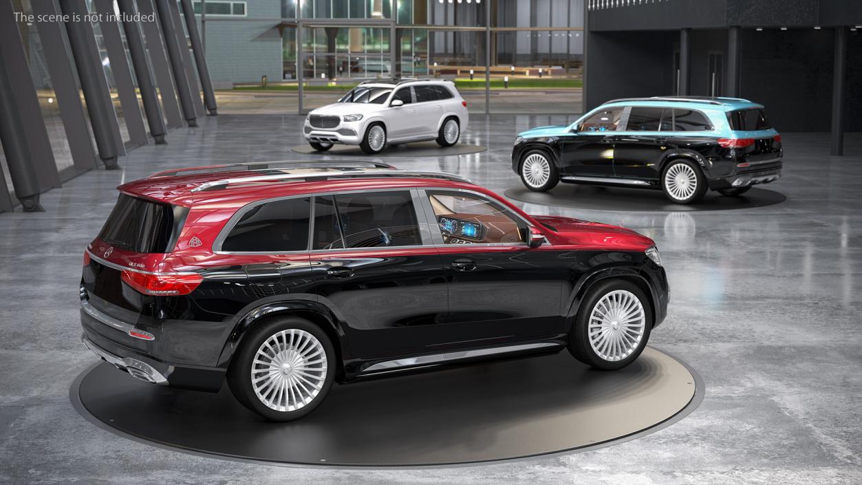 Maybach GLS 600 Red 3D model