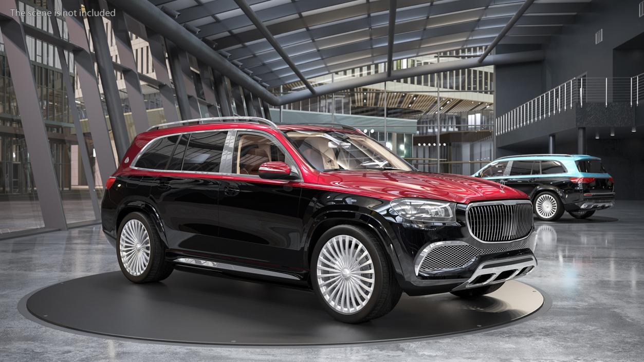 Maybach GLS 600 Red 3D model