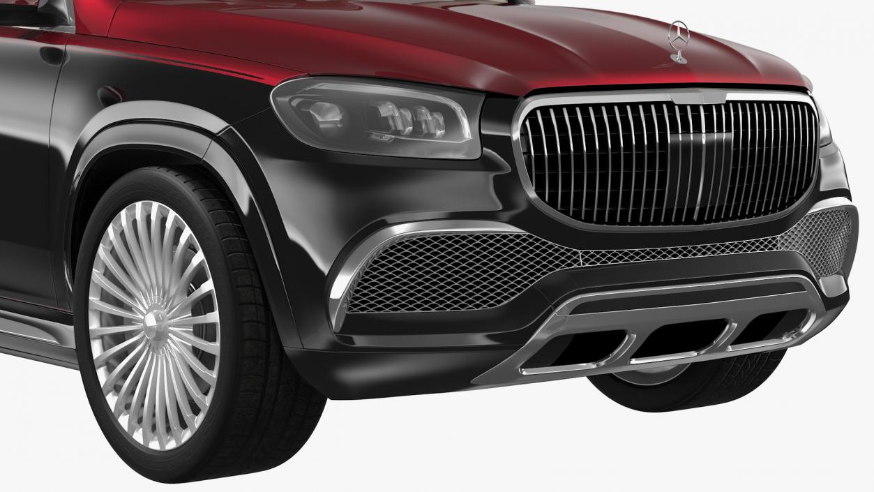 Maybach GLS 600 Red 3D model