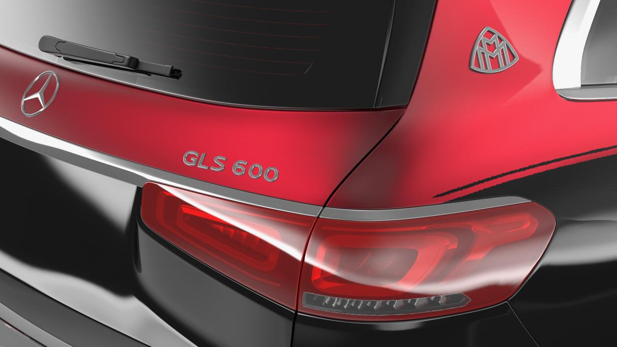 Maybach GLS 600 Red 3D model