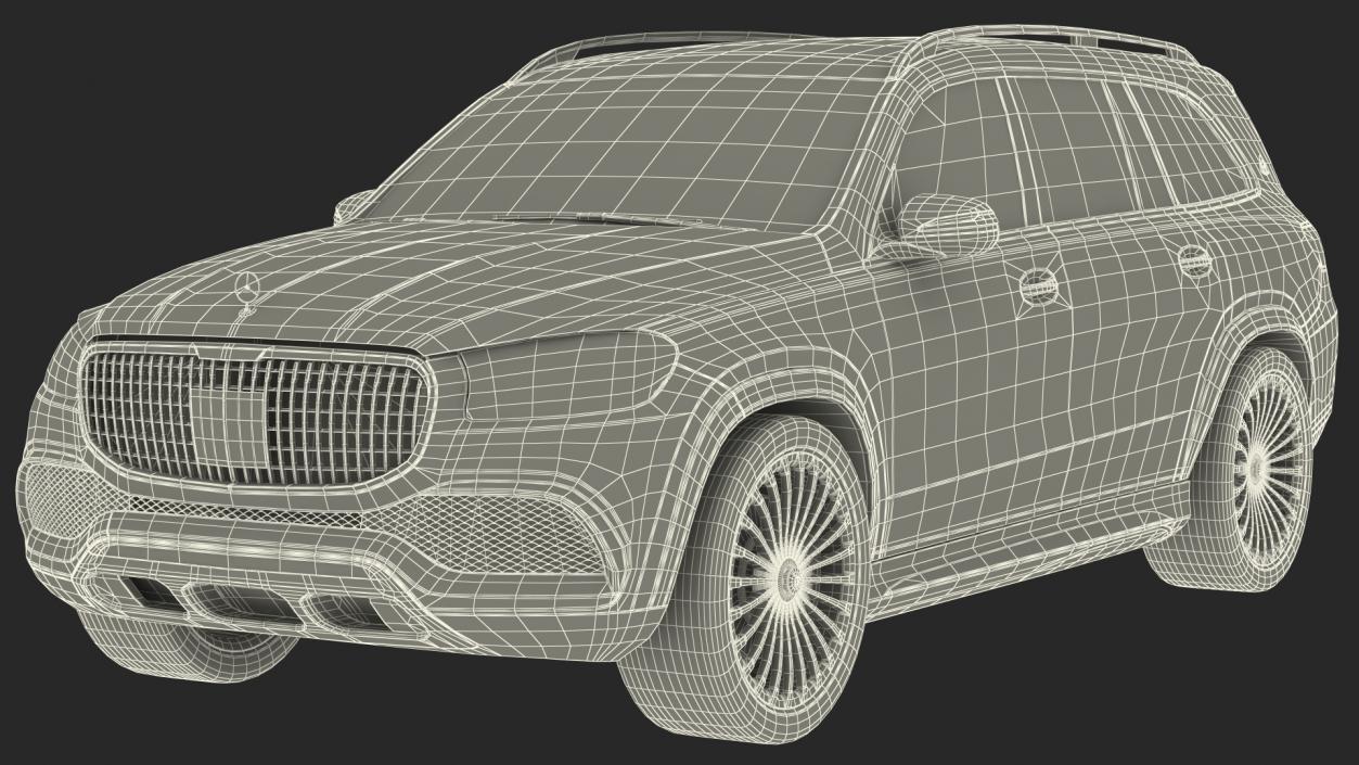 Maybach GLS 600 Red 3D model