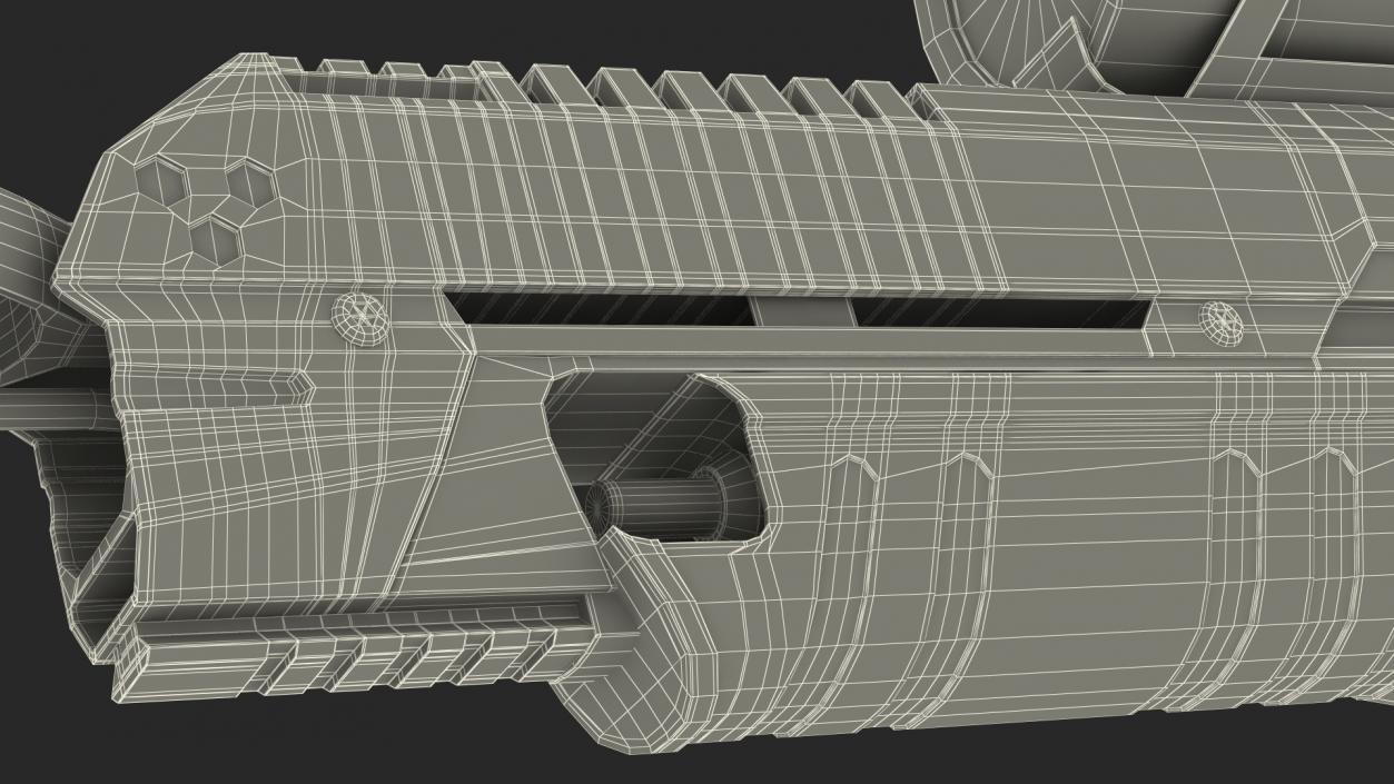 3D Futuristic Flamethrower model