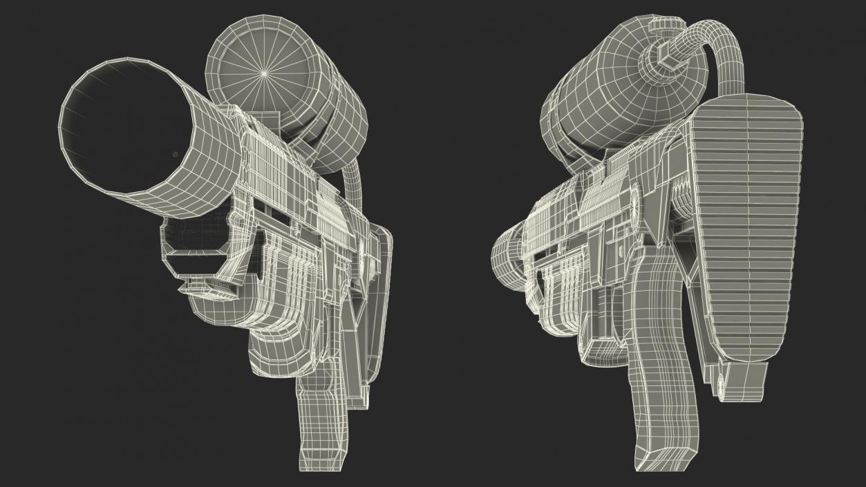 3D Futuristic Flamethrower model